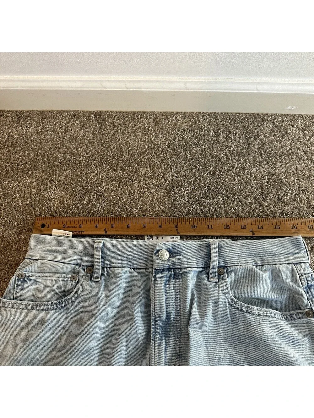 NEW American Eagle Jean Women 14 32W Regular Super High Rise Baggy Straight NWT
